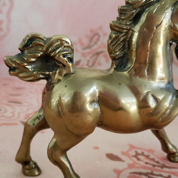 Vintage Brass Unicorn - Picture 3 of 12